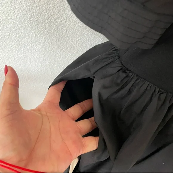 Sold! English Factory Black Puff Sleeve Mini Dress - Picture 12 of 14